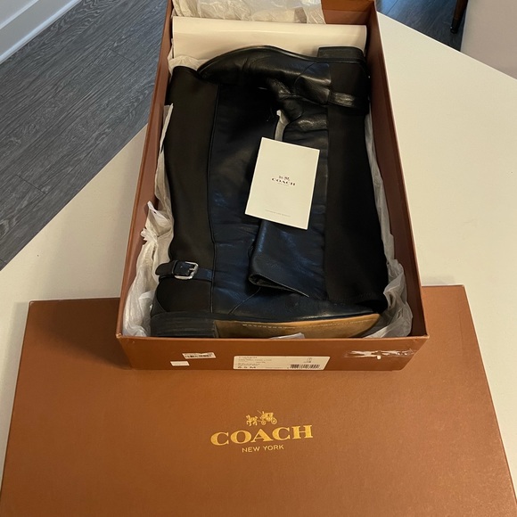 Coach Black Riding Boots
